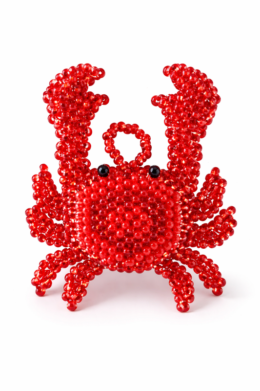 Crimson Tide Crab - Beaded Necklace