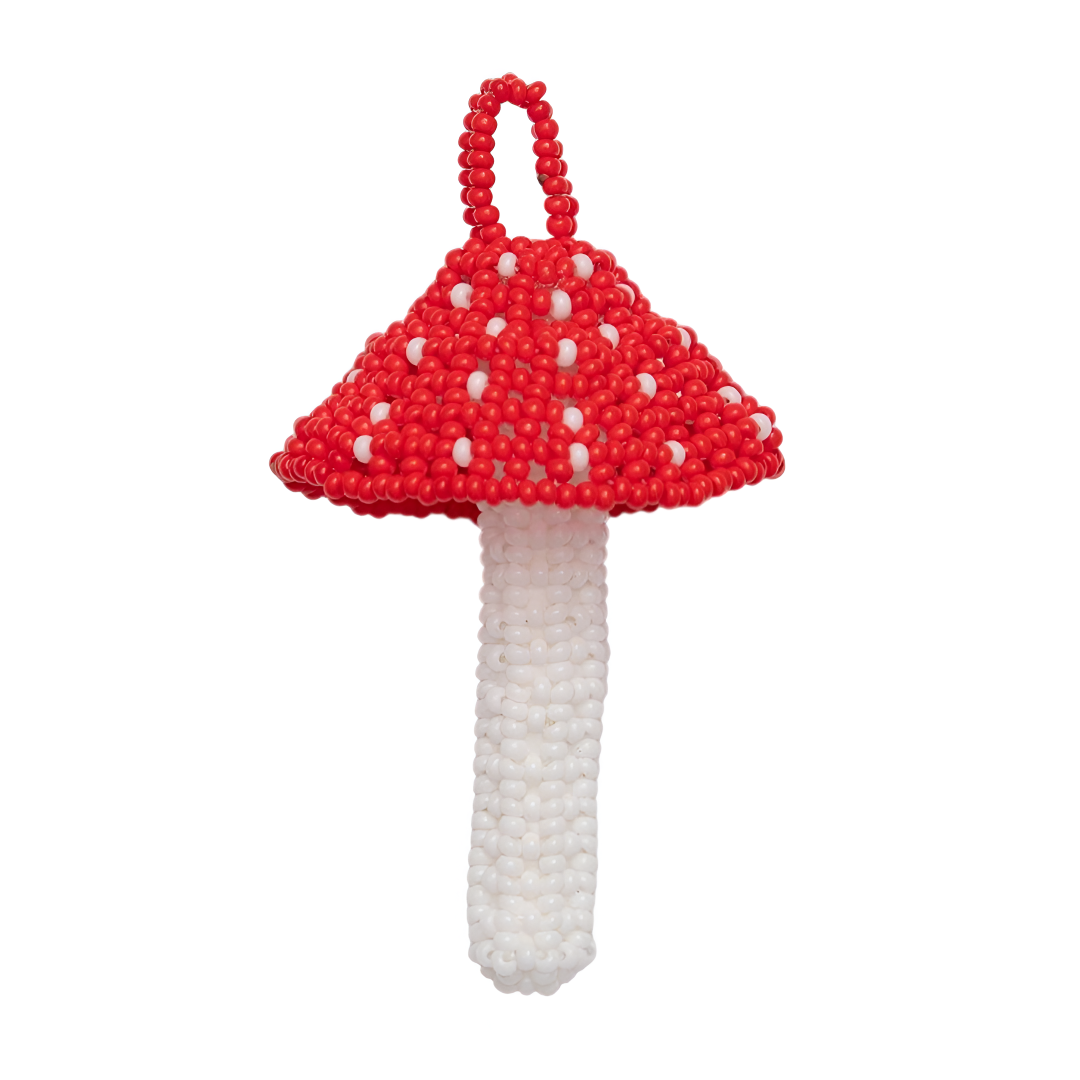 Amanita Royale - Beaded Pendant Necklace