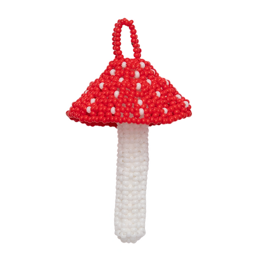 Amanita Royale - Beaded Pendant Necklace