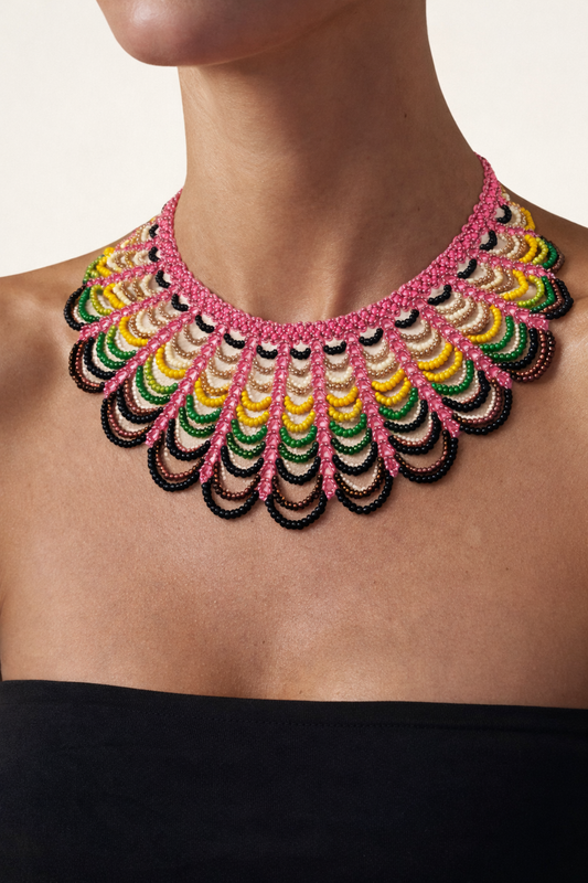 Ala de Colibrí - Beaded Necklace