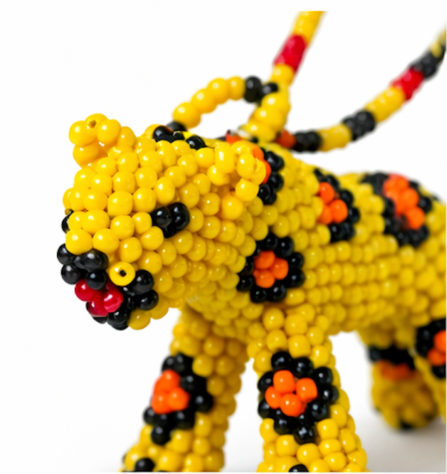 Sol Jaguar – Beaded Pendant Necklace